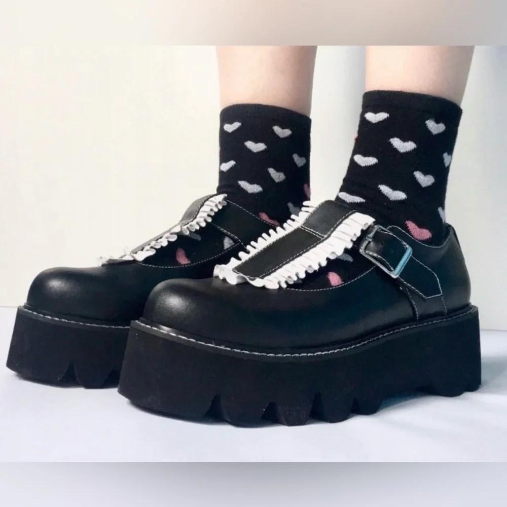 Disturbia Lolita Mary Jane Platform Shoes